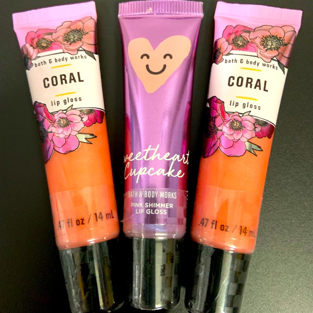 3- Bath&Body Works Lipgloss Set